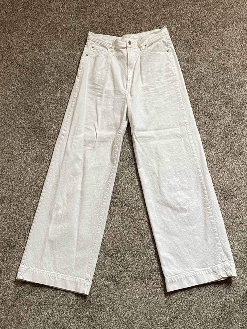 GAP White Trouser High Rise Jeans